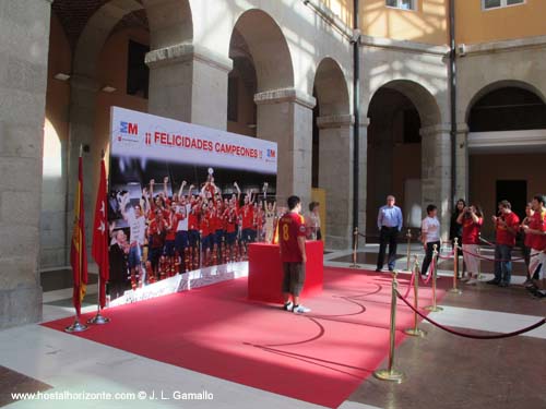 Eurocopa 2012 Real Casa de Correos Puerta del Sol Madrid Spain