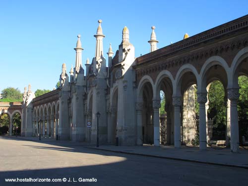 Cementerio de la Almudena Porticos Dia de todos los santos Madrid Spain