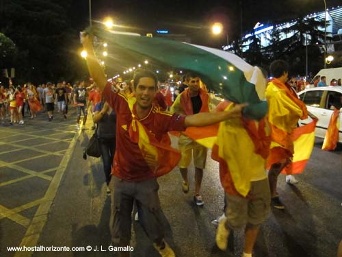 Huyndai Fan park Santiago Bernabeu Final Eurocopa 2012 Madrid Spain