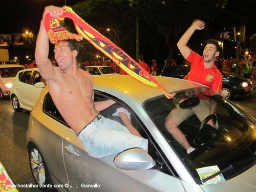 Huyndai Fan park Santiago Bernabeu Final Eurocopa 2012 Madrid Spain