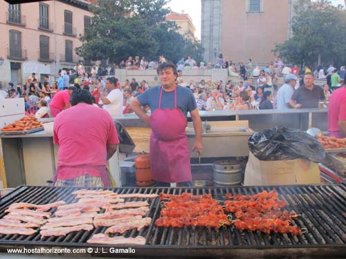 Parrillada Verbena de la Paloma Virgen de la Paloma Latina Madrid Spain