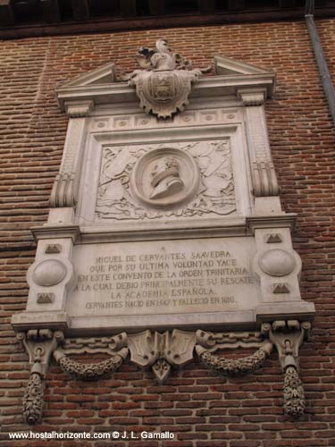 Monasterio de San Ildefonso y San Juan de Mata trinitarias descalzas Barrio de las Letras tumba de cervantes Madrid centro spain