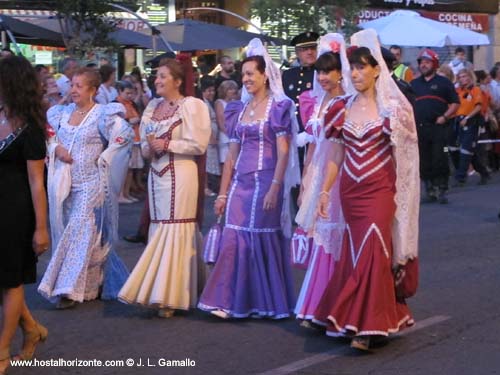 Chulapas Verbena de la Paloma Virgen de la Paloma Latina Madrid Spain