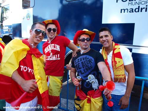 Huyndai Fan park Santiago Bernabeu Final Eurocopa 2012 Madrid Spain