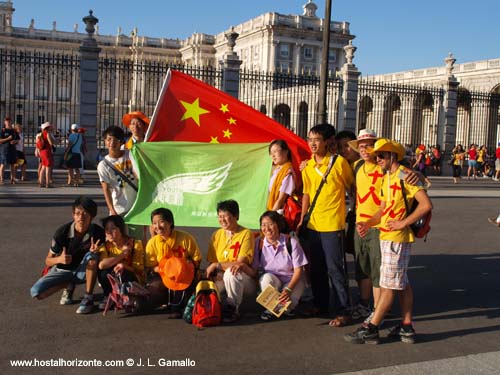 Jornada Mundial de la Juventud. Madrid Spain 2011 Plaza de la Armería. Palacio Real.