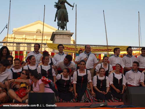 Jornada Mundial de la Juventud. Madrid Spain 2011.Plaza de Oriente.