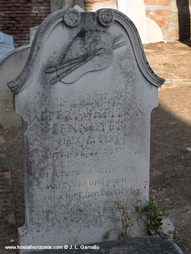 Sheldon Pennoyer Tomb British cemetery Madrid Spain