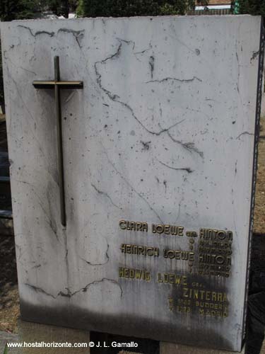 Loewe Tomb British cemetery Madrid Spain