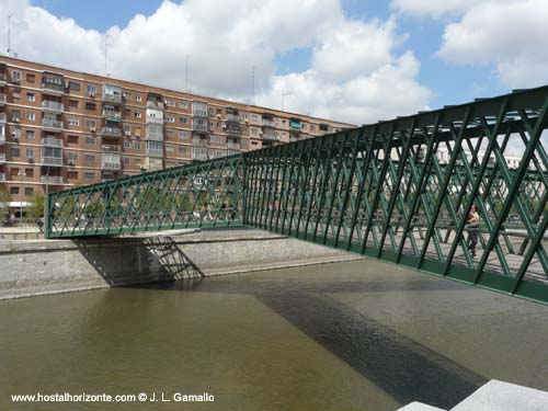 Madrid Río. Rio Manzanares. Puente de Andorra.